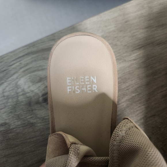 EILEEN FISHEE | Nude Mesh & Suede Heels Size: 8 - Picture 7 of 8